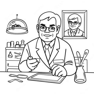 Dexter In His Lab Coloring Page 29065-23002