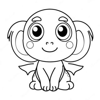 Cute Chao With Big Eyes Coloring Page 29085-22974