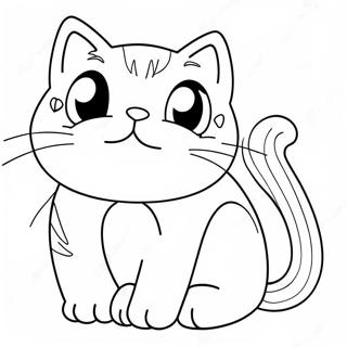 Cartoon Cat Coloring Pages