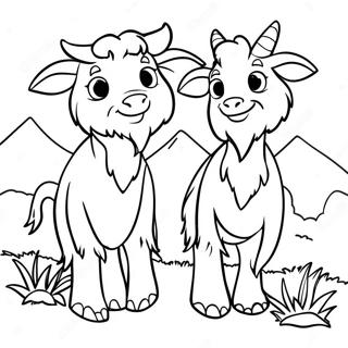 3 Billy Goat Gruff Boyama Sayfası 29114-23000