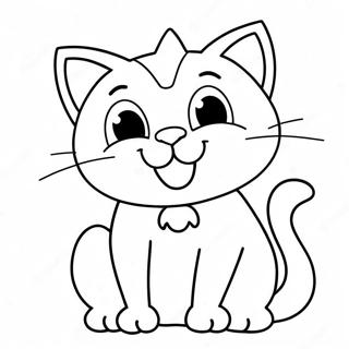 Cartoon Cat Coloring Pages