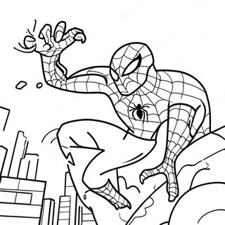 Spiderman Gegen Eidechse Ausmalbild 29124-23026