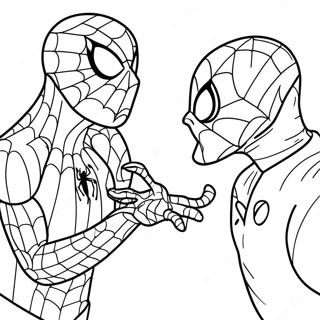 Spiderman Und Eidechse Duell Ausmalbild 29125-23014