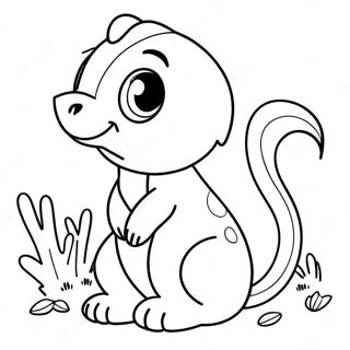 Cute Animal Vector Coloring Page 29135-23017