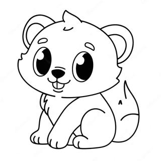 Cute Animal Vector Coloring Page 29135-23020