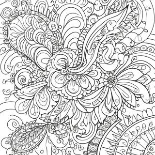 Paisley Pattern Coloring Page 29144-23024