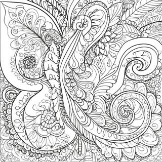 Intricate Paisley Design Coloring Page 29145-23053