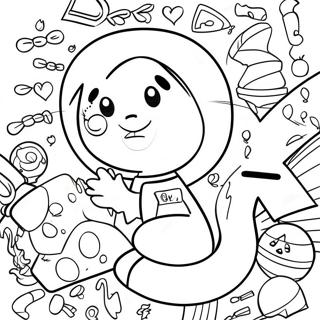 Mighty Math Squad Coloring Page 29165-23040