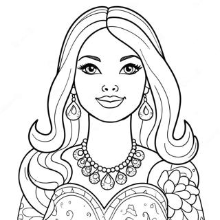 Barbie Doll Coloring Page 29174-23048