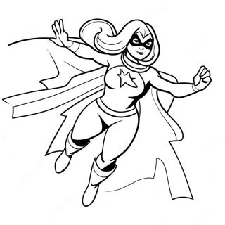 Ms Marvel In Action Coloring Page 29195-23080