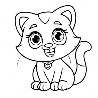 Talking Angela Coloring Pages