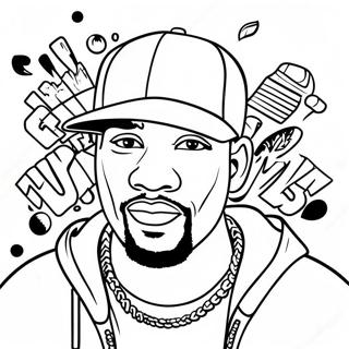 Hip Hop Coloring Page 2920-2313