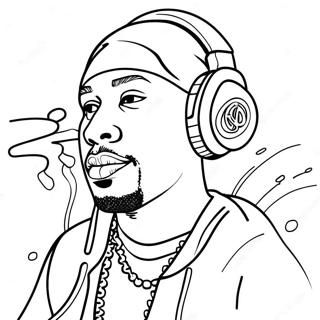 Hip Hop Coloring Page 2920-2314