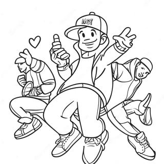 Hip Hop Coloring Page 2920-2315