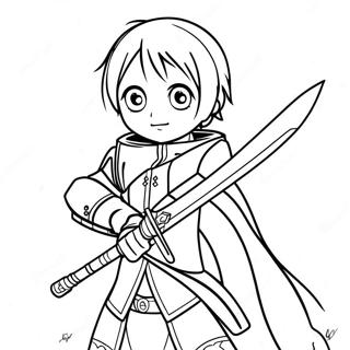 Sword Art Online Coloring Page 29244-23119