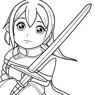 Sword Art Online Coloring Page 29244-23120