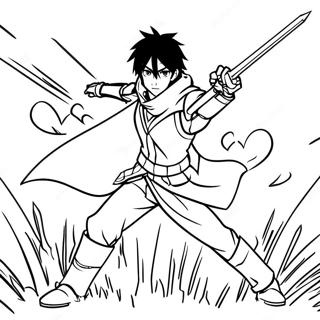 Kirito In Epic Battle Coloring Page 29245-23114