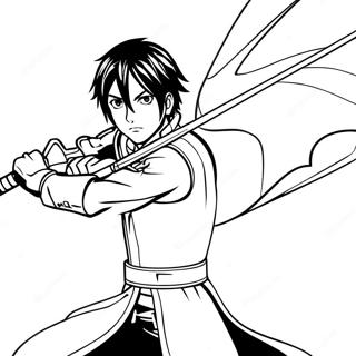 Kirito In Epic Battle Coloring Page 29245-23115