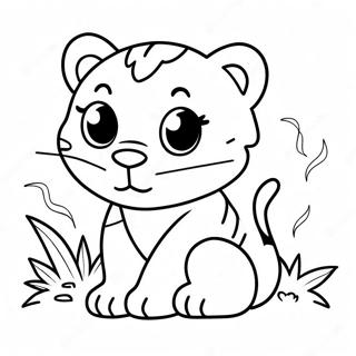 Baby Tiger Coloring Pages