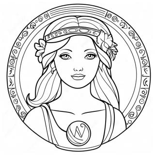 Virgo Zodiac Sign Coloring Page 29294-23173