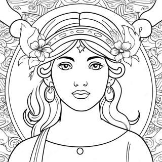 Virgo Zodiac Sign Coloring Page 29294-23174