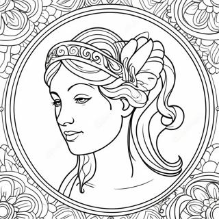 Virgo Zodiac Sign Coloring Page 29294-23176