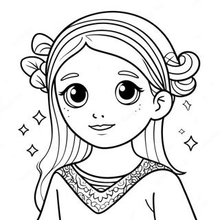 Cute Virgo Girl Coloring Page 29295-23145