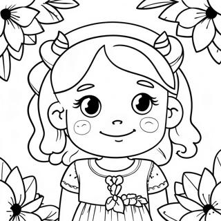 Cute Virgo Girl Coloring Page 29295-23147