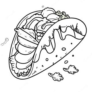 Taco Coloring Page 2930-2335