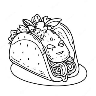 Taco Coloring Page 2930-2336