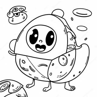 Funny Taco With Eyes Coloring Page 2931-2331