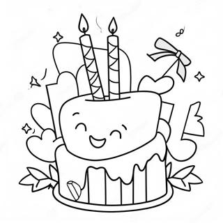 Happy 3rd Birthday Coloring Pages