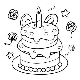 Happy 3rd Birthday Coloring Pages