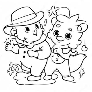 Dtkl Fun Characters Coloring Page 29405-23236