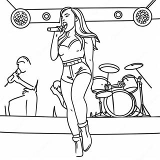 Karol G Performing On Stage Coloring Page 2941-2348