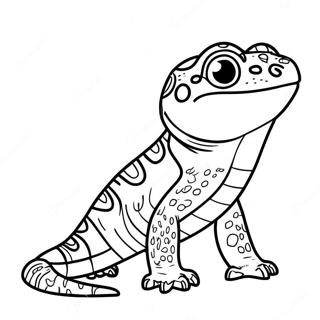 Leopard Gecko Coloring Pages