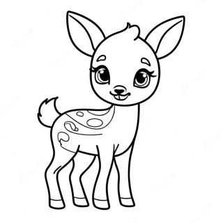 Baby Deer Coloring Page 29554-23373