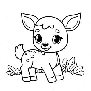 Baby Deer Coloring Page 29554-23375