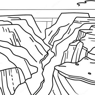 Grand Canyon Scenic View Coloring Page 29584-23387