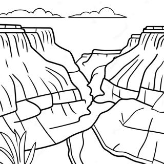 Grand Canyon Scenic View Coloring Page 29584-23388