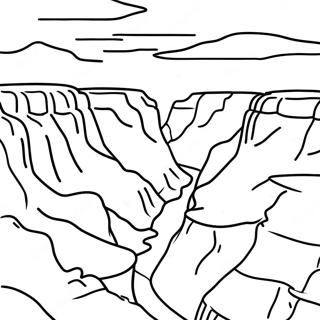 Grand Canyon Sunset Coloring Page 29585-23378