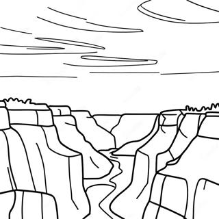 Grand Canyon Sunset Coloring Page 29585-23379