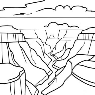 Grand Canyon Sunset Coloring Page 29585-23380