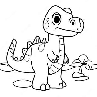 Water Dinosaur Coloring Page 29594-23384