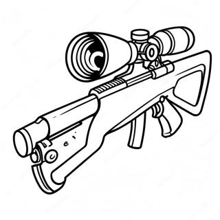 Sniper Gun Coloring Pages