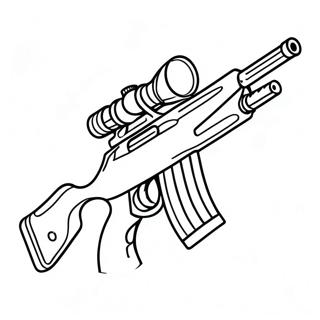 Sniper Gun Coloring Page 29604-23395