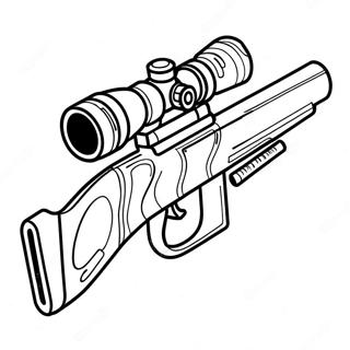 Sniper Gun Coloring Page 29604-23396