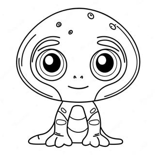 Cute Et Alien Coloring Page 29625-23421