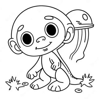 Cute Et Alien Coloring Page 29625-23422