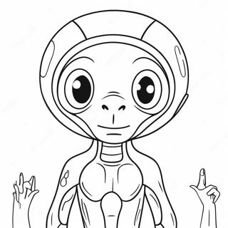 Cute Et Alien Coloring Page 29625-23424